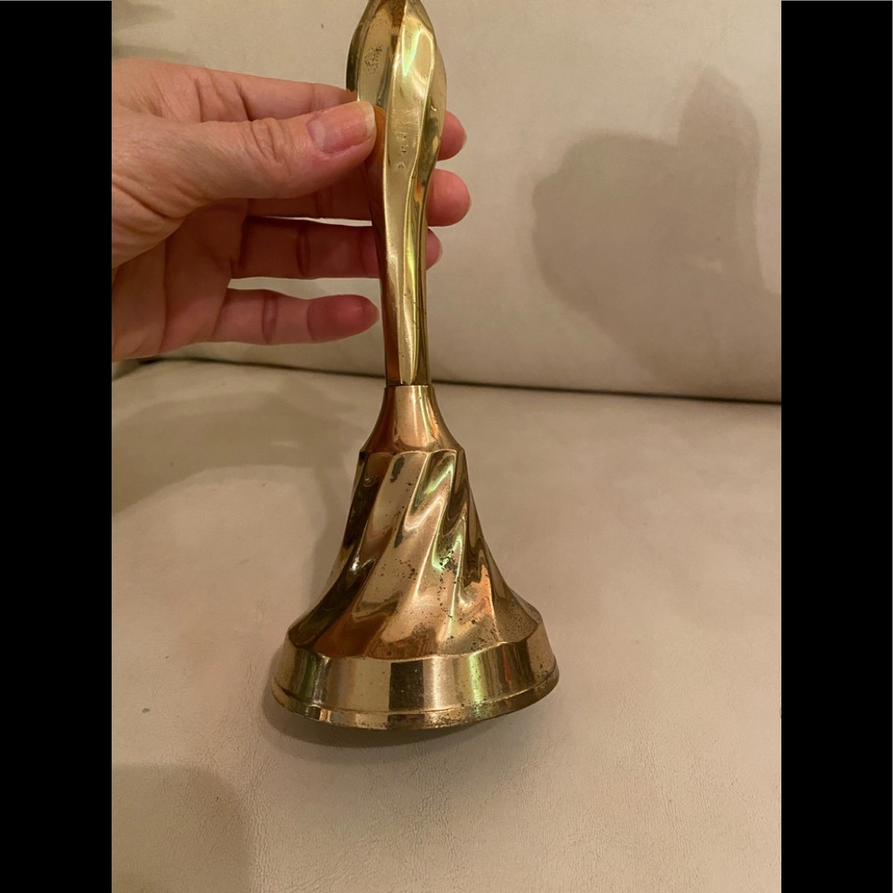 Large Solid Brass Bell Heavy Strong Ring